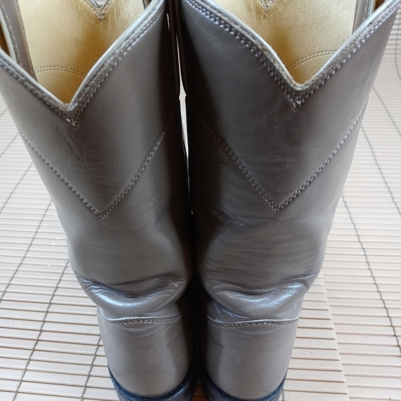 Justin Taupe Classic Roper Boot Lady 5.5 B/ Style - Picture 7 of 10